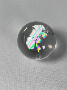 虹入り水晶玉　アイリスクォーツ　スフィア　パワーストーン　天然石　33mm