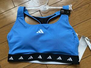 ! new goods tag attaching Adidas adidas medium support Tec Fit bla regular price 4,730 jpy blue М(C-D) sports bra 