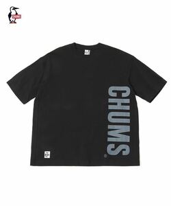 CHUMS Oversized Big CHUMS T-Shirt Blackチャムス オーバーサイズド ビッグ チャムス Tシャツ（メンズ）ブラック／黒 CH01-2166／XXL／2XL