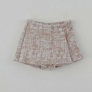 新品未使用　aladin アラジン　韓国子供服　スカートパンツ　ツイード　ショート丈　wrap skirt 80cm90cm 