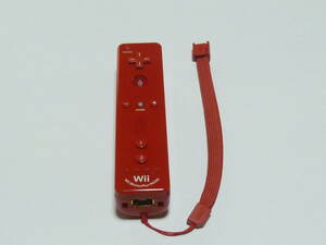 RS089【即日発送　送料無料】Wii　リモコン　モーションプラス　純正（動作確認済)　赤　レッド　RVL-036　コントローラ