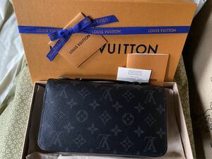 LOUIS VUITTON ルイ・ヴィトン M61698 ジッピーXL モノグラム エクリプス 長財布 美品