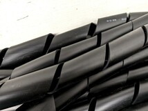 横浜市お引取り歓迎 未使用 電研社 耐候性PVC スパイラルスリーブ スパイラルプロテクター 30ｍｍ 2m 黒 21本 ケーブル まとめ 配線_画像9