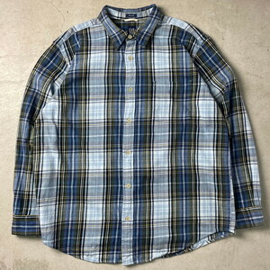 00年代 GAP オールドギャップ チェックシャツ ヘビーネルシャツ メンズ2XL