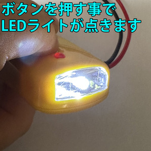 即決 複数個購入可 導通チェッカー 電気工事 配線チェックに 鳴動時LED・LEDライト付き 黄色の画像4