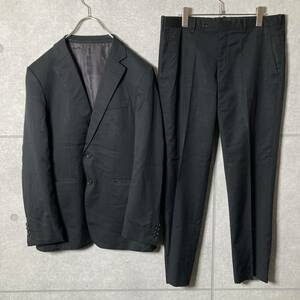 TAKEO KIKUCHI Takeo Kikuchi Италия производства высококлассный Super 110's шерсть использование выставить костюм черный мужской 4 размер 2B общий подкладка 
