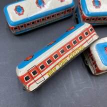 G0831　 昭和レトロ ブリキ 機関車 電車 トイ 玩具 NEW YORK CENTRAL 5点セット　おまとめ_画像7