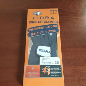 【1円スタート】 訳あり 未使用品 Sサイズ フィドラ FIDRA メンズ グローブ 両手用 ヒートクロス ウォームグローブ ゴルフグローブ