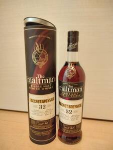 maltman single malt scotch whisky モルトマン secret speyside スペイサイド 32年 aged 32 years 1989 sherry hogshead シェリー 未開栓