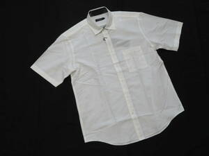 ブラックレーベル クレストブリッジ 　高級半袖無地シャツ　S　白　19,800円