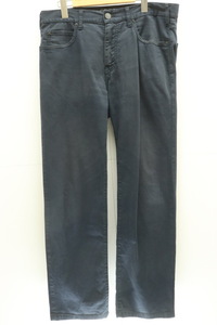 EMPORIO ARMANI メンズパンツ 34 REGULAR FIT コットンパンツ EMPORIO ARMANI 34 紺 ネイビー ロゴ【中古】