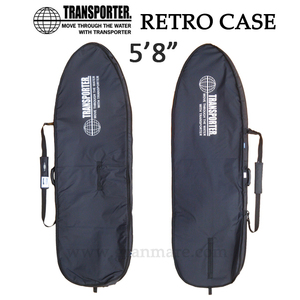 [ новый товар ]TRANSPORTER RETROCASE 5*8~ черный жесткий чехол / чехол для доски / retro Mini / рыба 