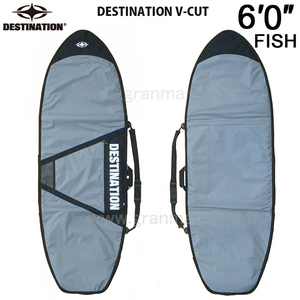 [ новый товар * не использовался ]DESTINATION DAY BAG FISH V-CUT 6*0 серый жесткий чехол / повседневный рюкзак /te стойка ne-shon