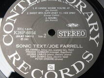 LP K26P 6054 ジョー・ファレル SONIC TEXT / WHEN YOU'RE AWAKE / THE JAZZ CRUNCH 【8商品以上同梱で送料無料】_画像6