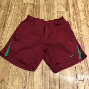 ★ナイキ NIKE ハーフパンツ ショートパンツ ワインレッド Lサイズ 日本製 スポーツウエア