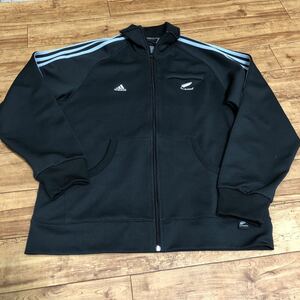 ◇アディダス adidas ラグビー オールブラックス ALL BLACKS トラックジャケット Lサイズ