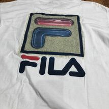 ●フィラ FILA 半袖Ｔシャツ USA製 ホワイト Mサイズ ヴィンテージ ビッグロゴ_画像2