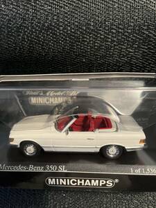 ミニチャンプス　ベンツ　350SL ホワイト　未開封　美品