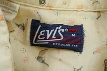 70's LEVI'S ◆ USA製 ウエスタンシャツ Mサイズ ベージュ 総柄 ヴィンテージ アメリカ古着 リーバイス◆K2C_画像8