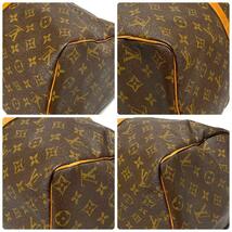 ルイヴィトン ボストンバッグ モノグラム アンティーク ビンテージ パイピング ヌメ革 ブラウン 本革 Louis Vuitton_画像10