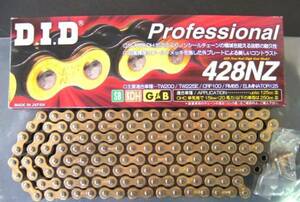 DID chain 428NZ 120L clip joint strengthen Gold TDR50 TDR80 DT125('86) RD125 SR125 YZ80 new goods 