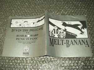 EP*MELT-BANANA/ melt banana [IT'S IN THE PILLCASE] booklet type jacket specification ~1995 year Release work 