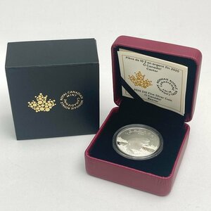 rm) 2020 $10 Fine Silver Coin O Canada! Beaver オー・カナダ ビーバー 銀貨 15.87g 外箱/ケース付属 中古保管品 USED