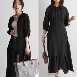 Andemiu アンデミュウ シアーティアードワンピース M ワンピ