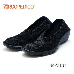 アルコペディコ ニットパンプス ARCOPEDICO 24.0cm 37サイズ MAILU マイル ブラック 黒 エリオさんの靴