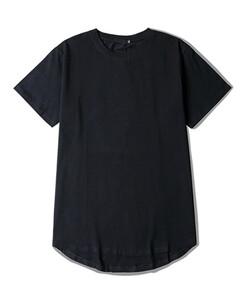【訳有品】Tシャツ M ブラック メンズ 半袖 ロング丈 丈長 無地 綿100％ 20230922-05