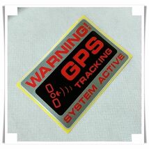 !! WARNING !!　GPS ステッカー　警告　車 セキュリティ　大きい_画像3