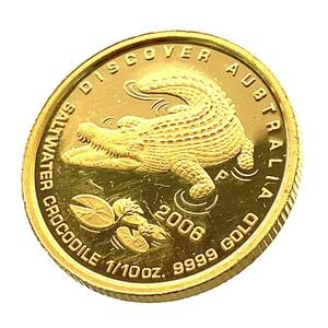 ディスカバー オーストラリア金貨 イエローゴールド 2008年 3.1g 1/10オンス 純金コイン 24金 コレクション Gold