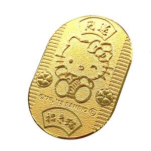 ハローキティ金貨 楕円 HELLOKITTY コイン 5.2g 純金 K24 イエローゴールド コイン GOLD コレクション 