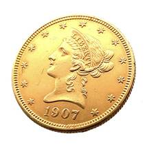  自由の女神 イーグル金貨 リバティ アメリカ 1907年 21.6金 16.1g コイン イエローゴールド コレクション Gold 美品_画像1