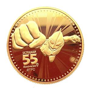 ウルトラマン金貨 ニウエ 2021年 24金 純金 15.5g 1/2オンス イエローゴールド コイン GOLD コレクション 美品