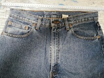 送料込 40 LEVIS 554 xx 赤タグ 紙パッチ デニム ジーンズ W34 L32 650 levi STRAUSS&CO. リーバイス _画像3