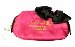 LANVIN ポーチ 未使用品 ランバン リボン ピンク