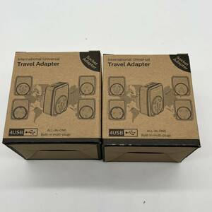 SHD 電源変換プラグ AKI1336 BFタイプ 4000W/16A USBポート4つ付き(USB-C 1つ含む) 海外コンセント変換プラグ 海外電源アダプター