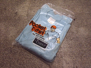 ビンテージ70's●DEADSTOCK CAMPUSポケットTシャツ水色size M●230922c1-m-tsh-pl 1970sデッドストック半袖トップス