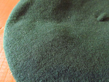 ビンテージ60’s70’s●Beret Basqueウールベレー帽緑●230930k7-m-cp-ber 1960s1970s古着メンズファッション小物_画像7