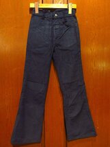 ビンテージ70’s●DEADSTOCK Levi's 446-1517キッズコーデュロイフレアパンツ黒size 11●230904c7-k-pnt-ot-w23 1970sリーバイス_画像2