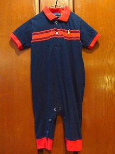 Ralph Lauren●キッズ半袖ロンパース紺size M(6-12m)●230911c5-k-all ラルフローレンベビー子供服古着