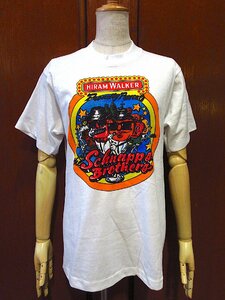 ビンテージ80's●DEADSTOCK HIRAM WALKER Schnapps BrotersプリントTシャツsize M●230929c6-m-tsh-ot 1980s半袖トップス