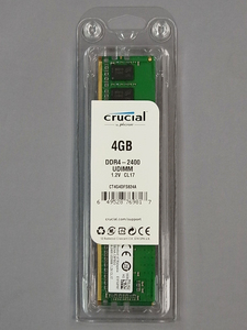 16757 Crucial DDR4-2400 UDIMM 4GB CT4G4DFS824A 未使用品