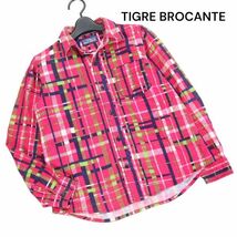 TIGRE BROCANTE ティグルブロカンテ 天空丸♪ 秋冬 長袖 フランネル チェック シャツ Sz.XS　レディース 日本製　K3T00347_9#B_画像1