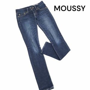 MOUSSY マウジー USED加工♪ ストレッチ スキニー デニム パンツ ジーンズ Sz.23　レディース　K3B00161_9#R