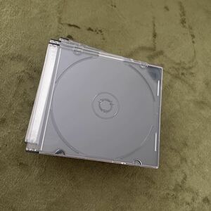 【送料無料】美品　CD DVD プラスチックケース　クリア×ブラック　10枚セット　おまけ付き　プラスチッククリアケース　4枚付き
