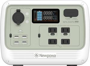 新品　ポータブル電源 500W 大容量 537Wh/168000mAh Newpowa（ニューポワ）NPA-500PD AC700W(瞬間最大1400W)/DC/USB/シガーソケット出力