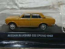 ニッサン NISSAN ブルーバード BLUEBIRD SSS P510 1968 1/64 KONAMI 未使用 _画像2