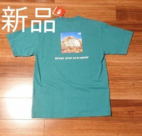 新品 northface Tシャツ 半袖 サンプル品 エバーグレード グリーン　ノースフェイス